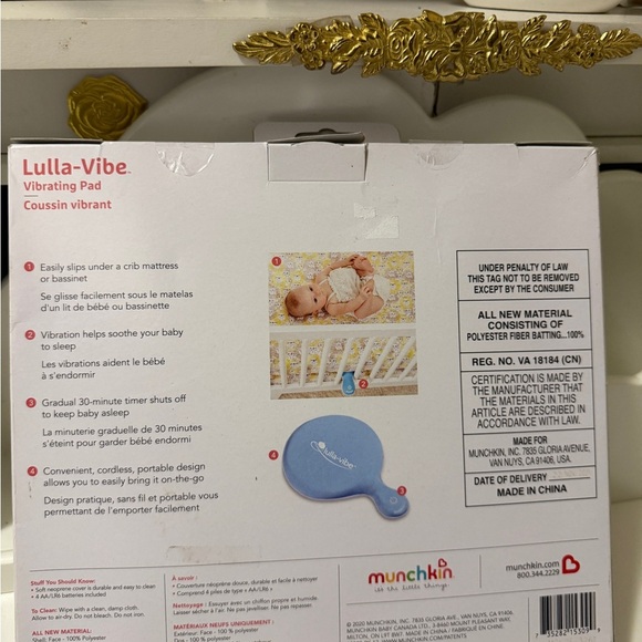 Munchkin Lulla-Vibe Vibrating Pad brand new - Picture 3 of 9